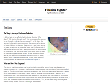 Tablet Screenshot of fibroidsfighter.com